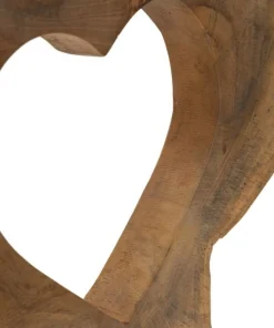 Sculpture en teck recyclé Hasi Bois Naturel