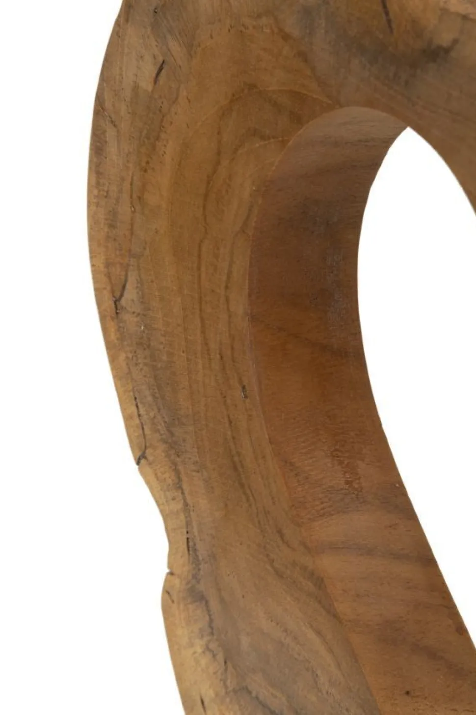 Sculpture en teck recyclé Hasi Bois Naturel