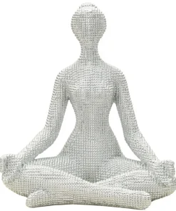 Sculpture Femme Yoga Silver Argent