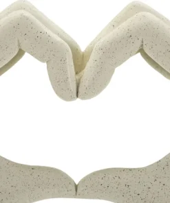 Sculpture Love Stons en résine beige