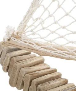 Sculpture voilier en bois voile tissu base bois massif