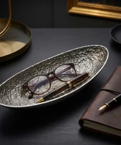 Set de 2 plateaux Camilla Nickel