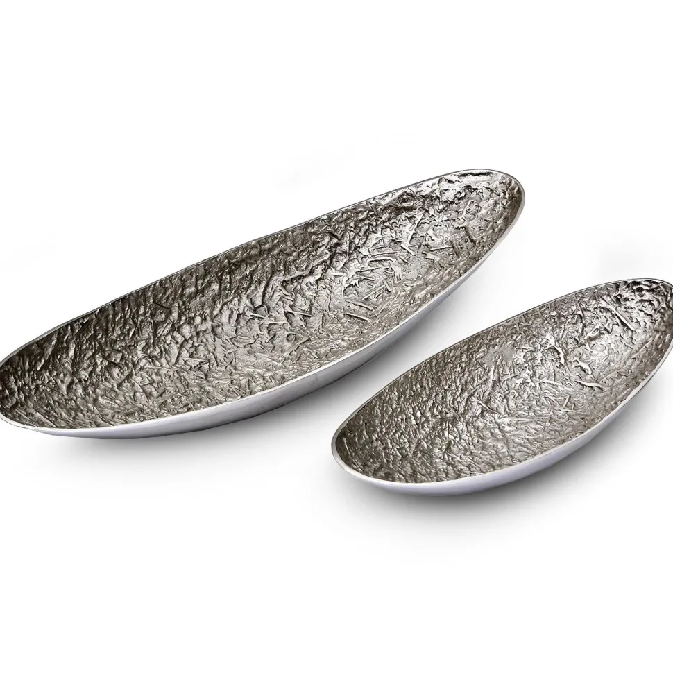 Set de 2 plateaux Camilla Nickel