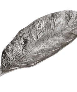 Set de 3 plateaux feuilles Natura Nickel