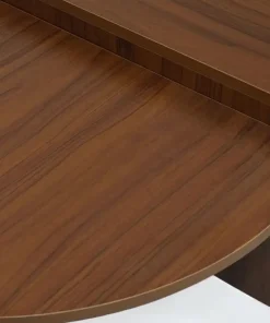 Set de 2 tables basses design Glowik Bois Noisette