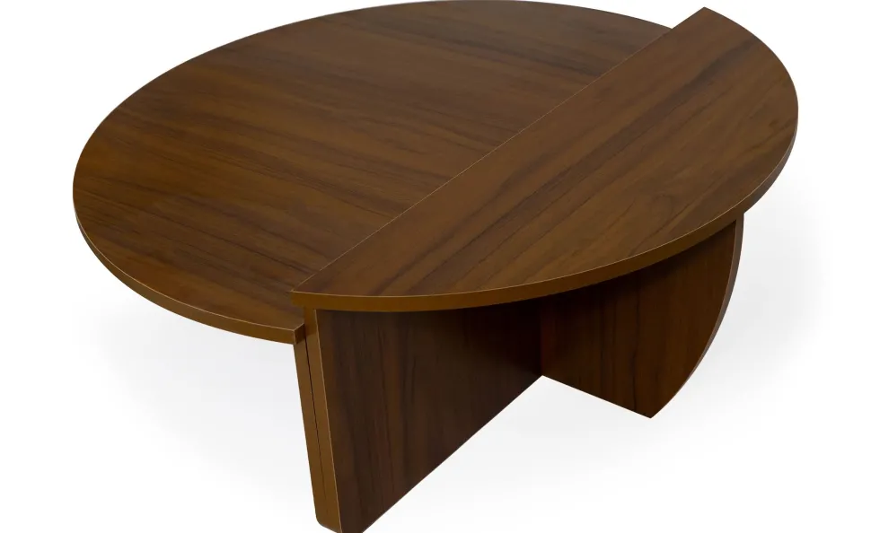 Set de 2 tables basses design Glowik Bois Noisette