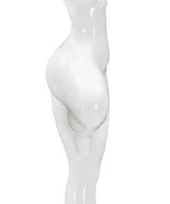 Statue Femme Yoga Polyrésine Blanche