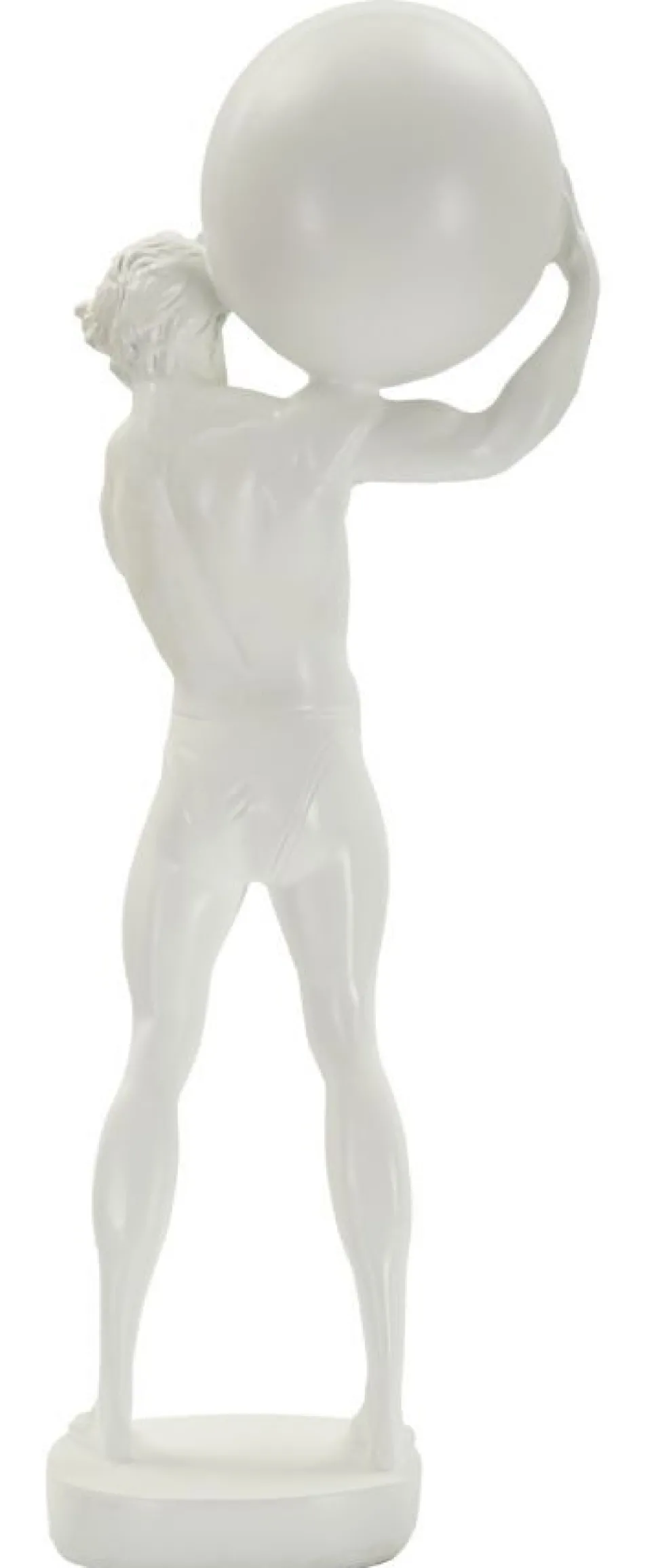 Statue homme athlétique en polyrésine Blanc