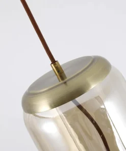 Suspension LED Odalys Verre Transparent fumé