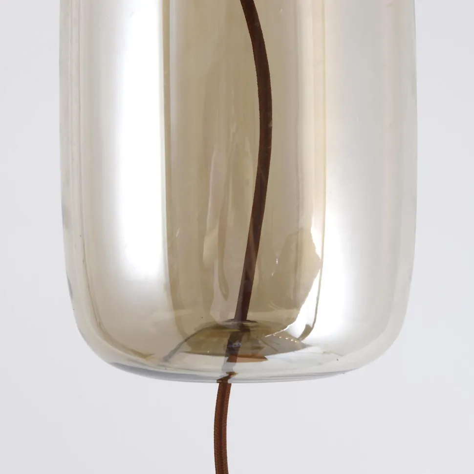 Suspension LED Odalys Verre Transparent fumé