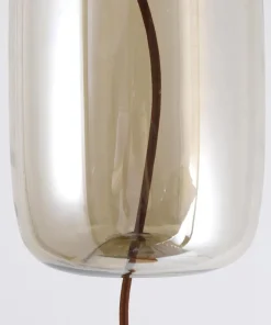 Suspension LED Odalys Verre Transparent fumé