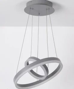 Suspension LED Polux Métal Gris