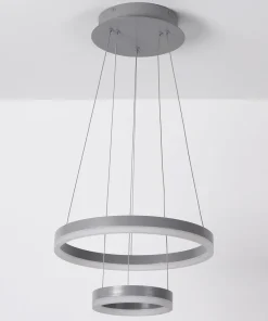 Suspension LED Polux Métal Gris