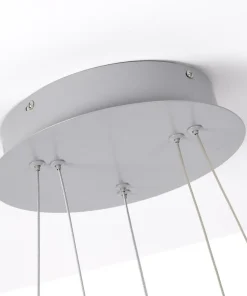 Suspension LED Polux Métal Gris