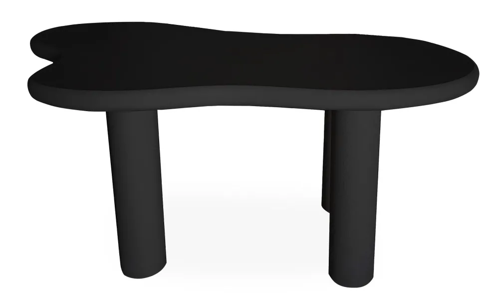 Table à manger forme nuage asymétrique L180cm VALDO Noir