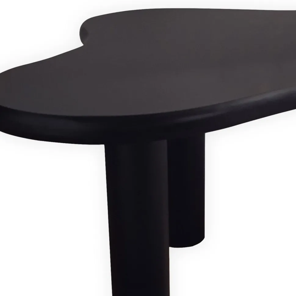 Table à manger forme nuage asymétrique L180cm VALDO Noir