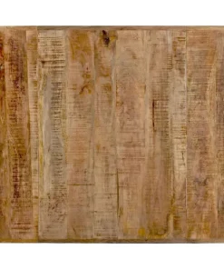 Table à manger rectangulaire style industriel 150cm Rustica Bois de manguier et Métal Noir