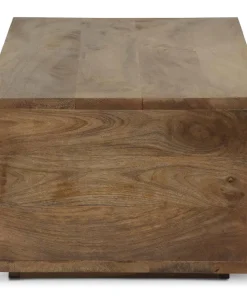 Table basse Firmin Bois et Métal Or