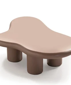 Table basse forme nuage Valdo 69x100cm Taupe