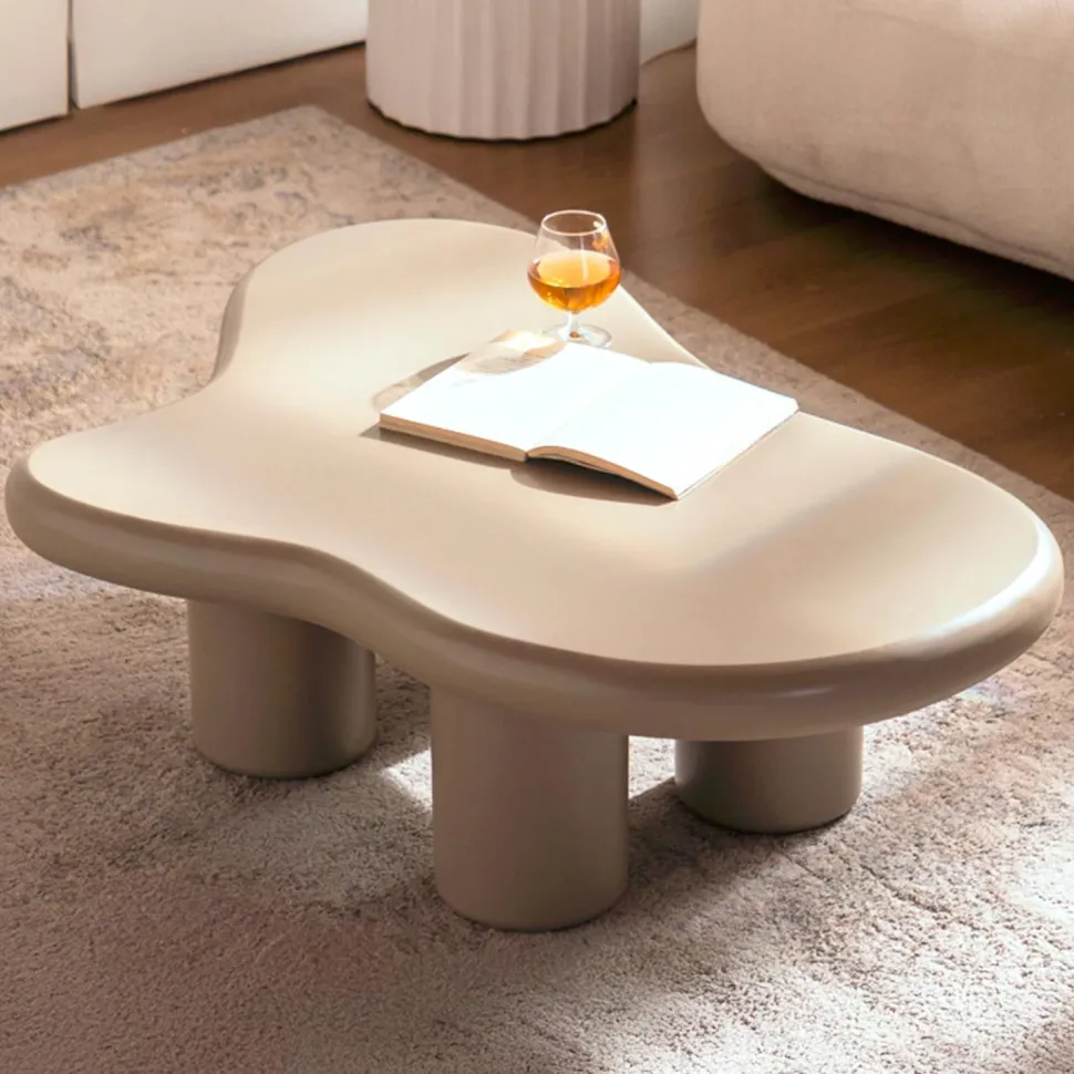 Table basse forme nuage Valdo 69x100cm Taupe