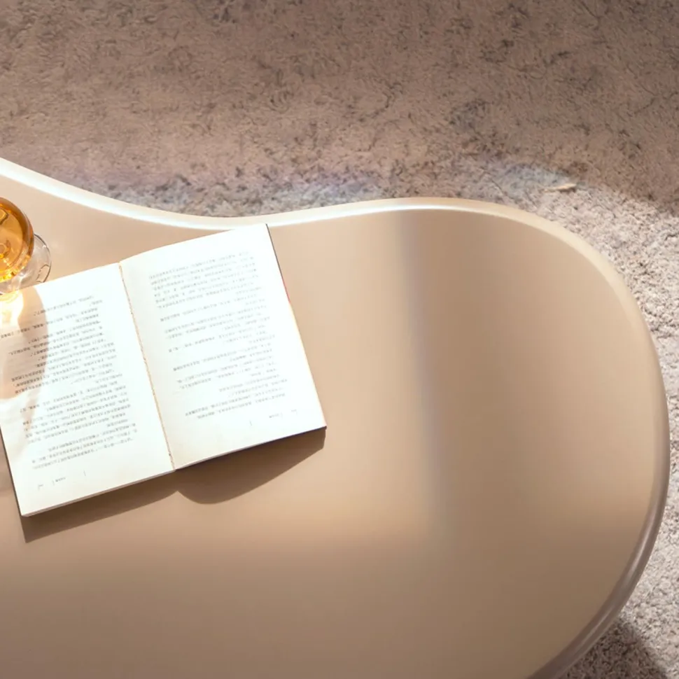 Table basse forme nuage Valdo 69x100cm Taupe