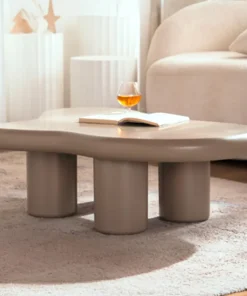 Table basse forme nuage Valdo 69x100cm Taupe