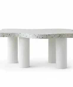 Table basse forme nuage 69x100cm Lagoon Effet Terrazzo