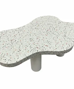Table basse forme nuage 69x100cm Lagoon Effet Terrazzo