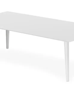 Table basse rectangulaire 120x60cm Bipolart Métal Blanc