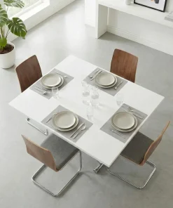 Table basse relevable Carrera XL Blanc laqué