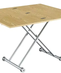 Table basse relevable Carrera Chêne clair