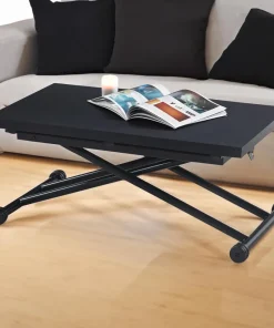 Table basse relevable Carrera Noir carbone