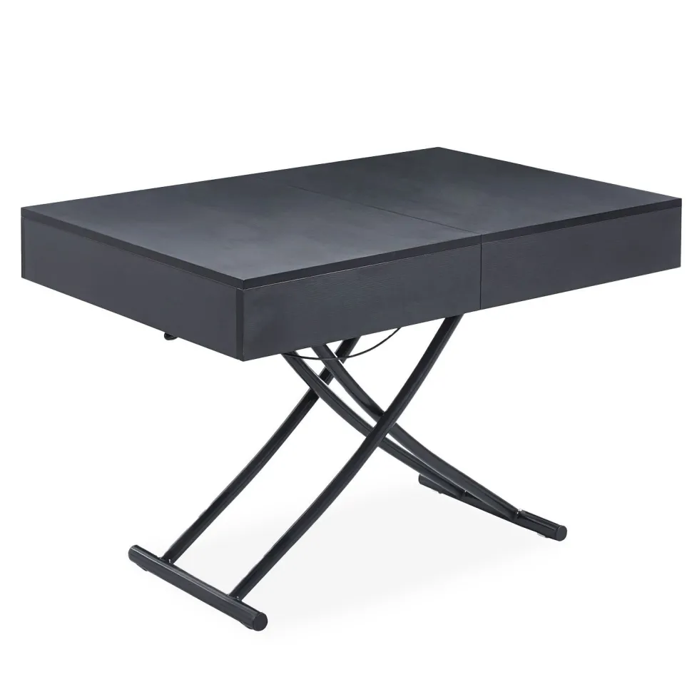 Table basse relevable Sundance Noir mat