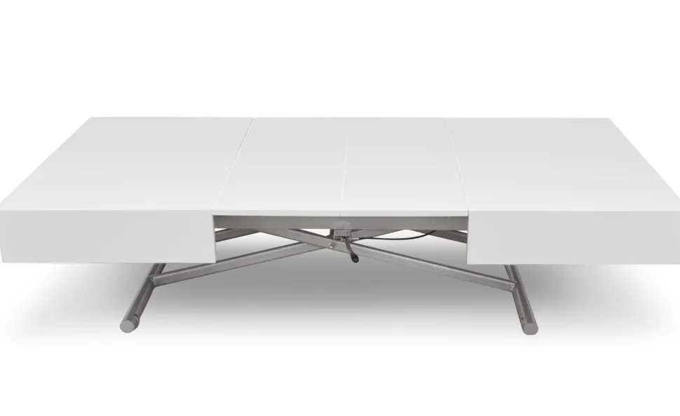 Table basse relevable Sundance Blanc Laqué