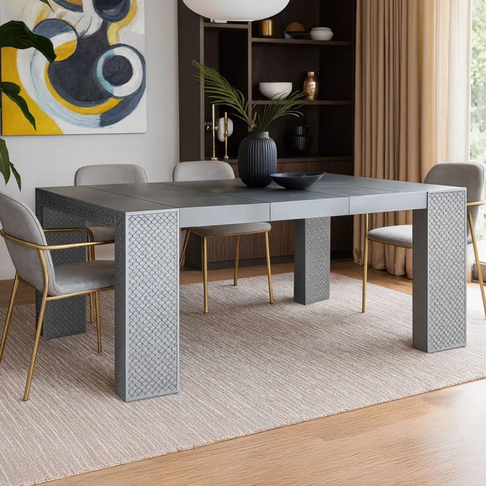 Table Console extensible Nassau Morocco Gris