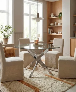 Table Croisade Chrome