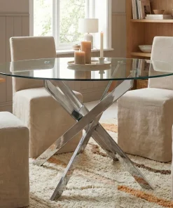 Table Croisade Chrome