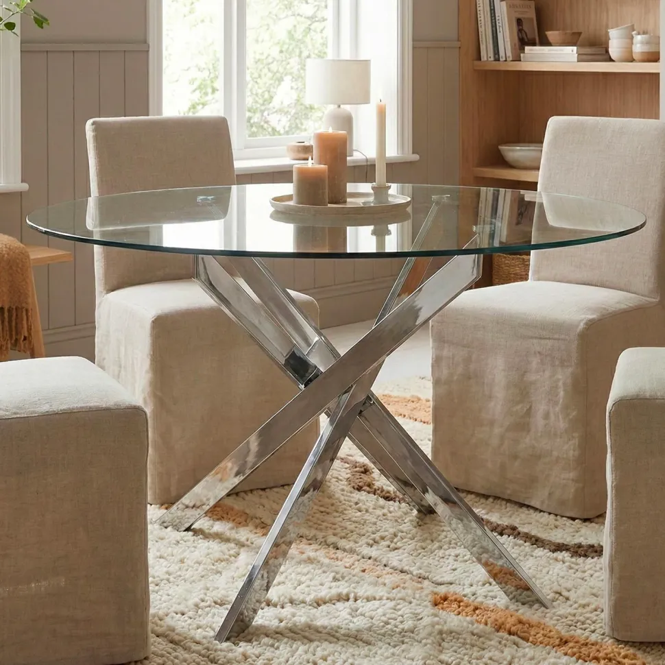 Table Croisade Chrome