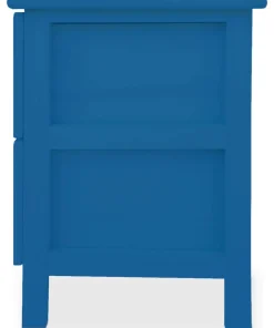 Table de chevet sculptée style marocain Chevignon L36cm Bois Bleu