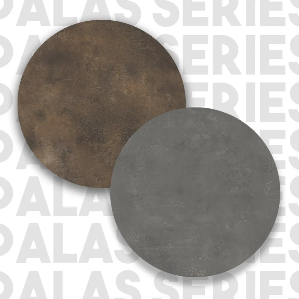 Table de chevet Wasat L44,5xH90cm Bronze et Anthracite