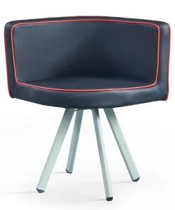 Table et chaises Mosaic 90 Rouge et Noir