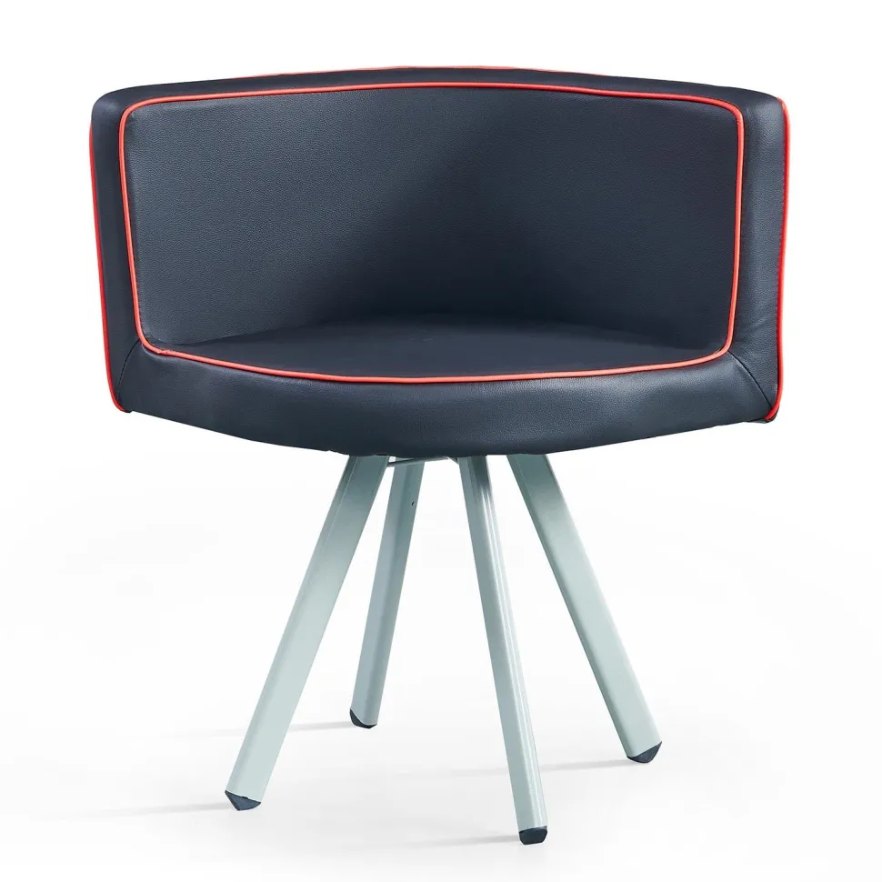 Table et chaises Mosaic 90 Rouge et Noir