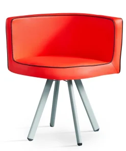 Table et chaises Mosaic 90 Rouge et Noir