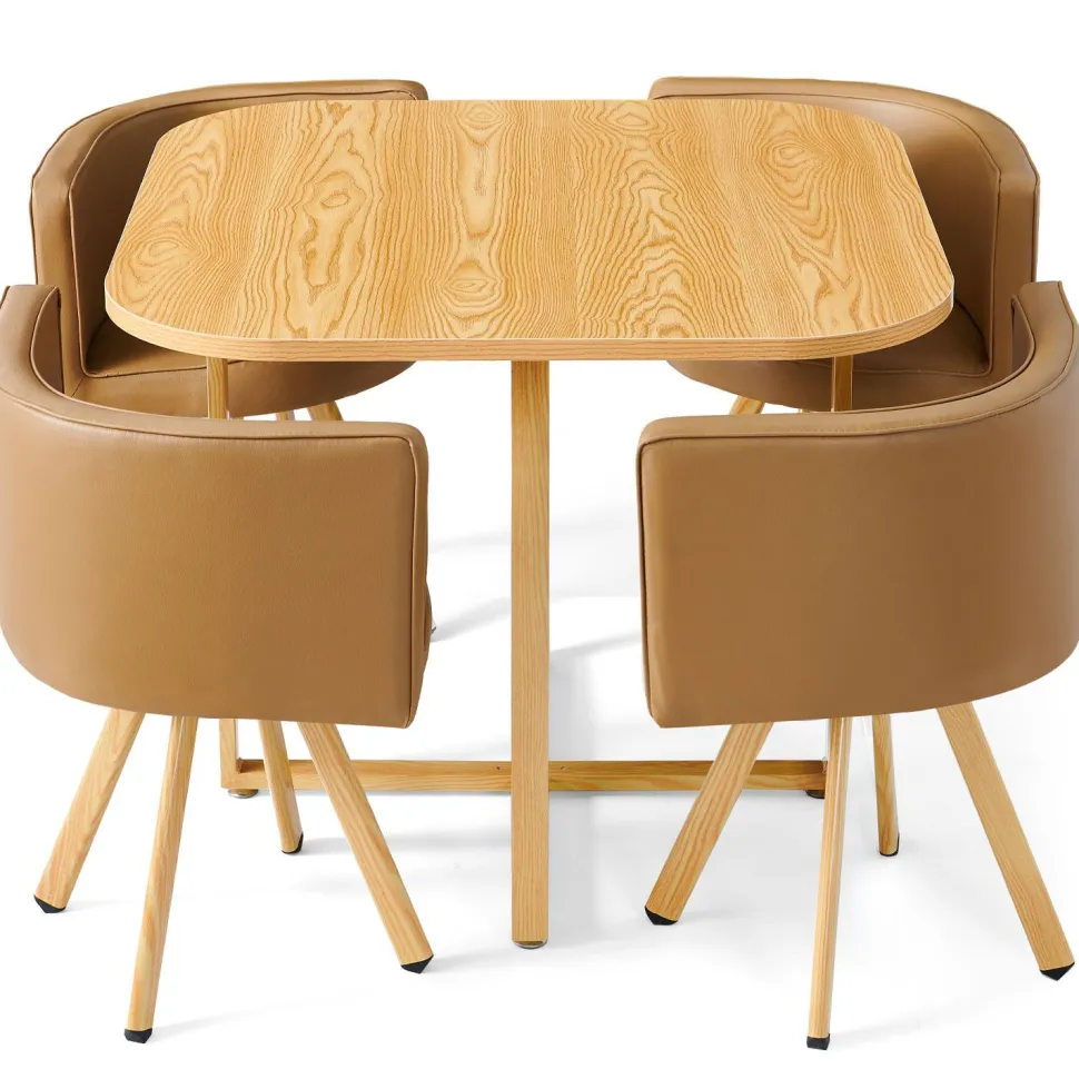 Table et chaises scandinaves Oslo Taupe