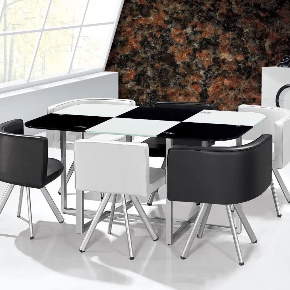 Table Mosaic XL Bicolore Noir et Blanc