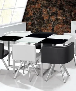 Table Mosaic XL Bicolore Noir et Blanc