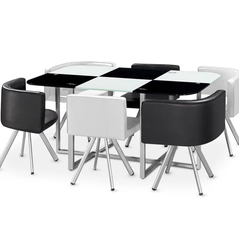 Table Mosaic XL Bicolore Noir et Blanc