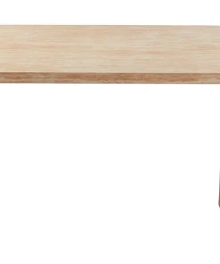 Table ovale Burundi avec pieds design style colonnes Effet travertin Beige
