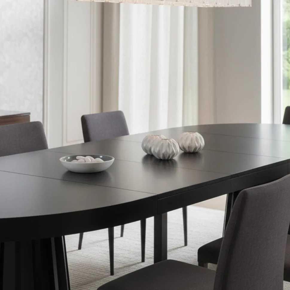 Table ovale extensible Eliza Noir