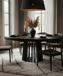 Table ovale extensible Eliza Noir